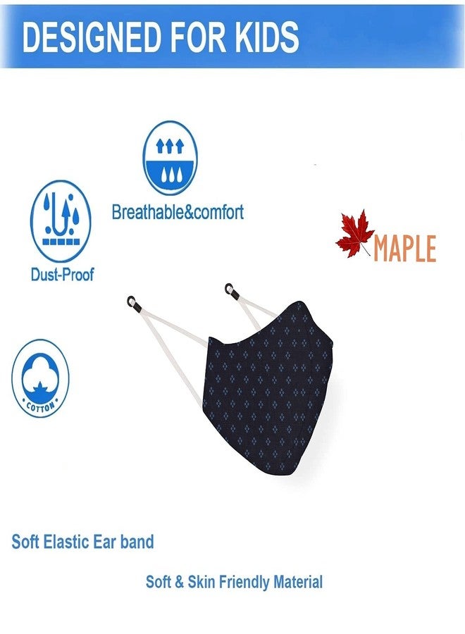 MAPLE MP-23 Face Mask for Kids | Reusable and Washable | 3 Layer Filtration | Anti Pollution | Cotton Protective kid Mask | Fashionable for Girl Boys Unisex (12, Kids Age 3-6 Years) - Image 4